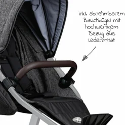 Sportsitz für Mono 2 XXL Komfort-Sitz für Kinder bis 34 kg - Premium Anthrazit