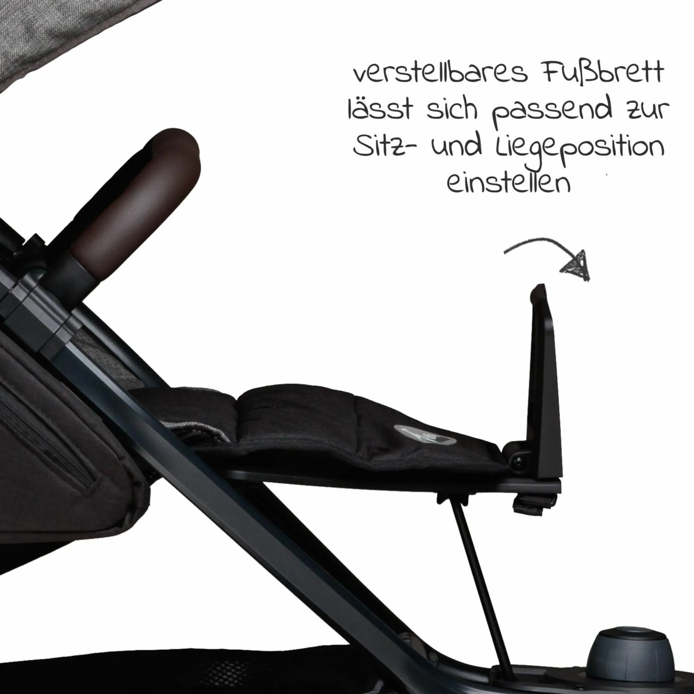 Sportsitz für Mono 2 XXL Komfort-Sitz für Kinder bis 34 kg - Premium Grau