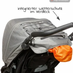 Sportsitz für Mono - XXL Komfort-Sitz inkl. Wetterschutz für Kinder bis 34 kg - Glow in the Dark