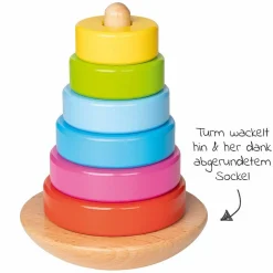 Stapelturm aus Holz 7-tlg. - Bunt
