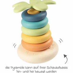 Stapelturm Stehauf-Ringpyramide Green - aus nachhaltigen Rohstoffen