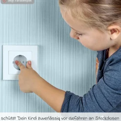 Steckdosenkappe 20er Pack einfache Montage ohne Kleben und Schrauben - Weiß