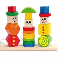 Steckpuzzle 21 Teile Figuren aus Holz