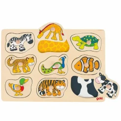 Steckpuzzle Was gehört zu wem?