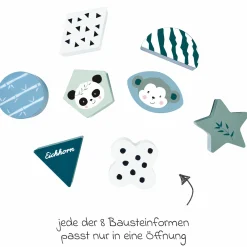 Steckspiel / Steckbox mit 8 Steinen - Panda
