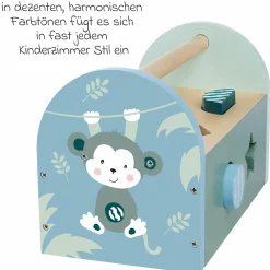 Steckspiel / Steckbox mit 8 Steinen - Panda