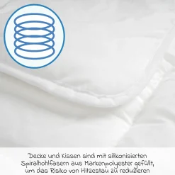 Steppbett-Set Basic 80 x 80 cm + 35 x 40 cm
