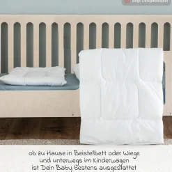 Steppbett-Set Basic 80 x 80 cm + 35 x 40 cm
