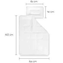 Steppbett-Set Basic 100 x 135 cm + 40 x 60 cm