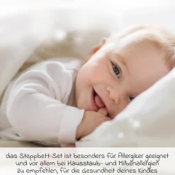 Steppbett-Set Federn & Daunen 100 x 135 cm + 40 x 60 cm