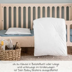 Steppbett-Set Federn & Daunen 80 x 80 cm + 35 x 40 cm