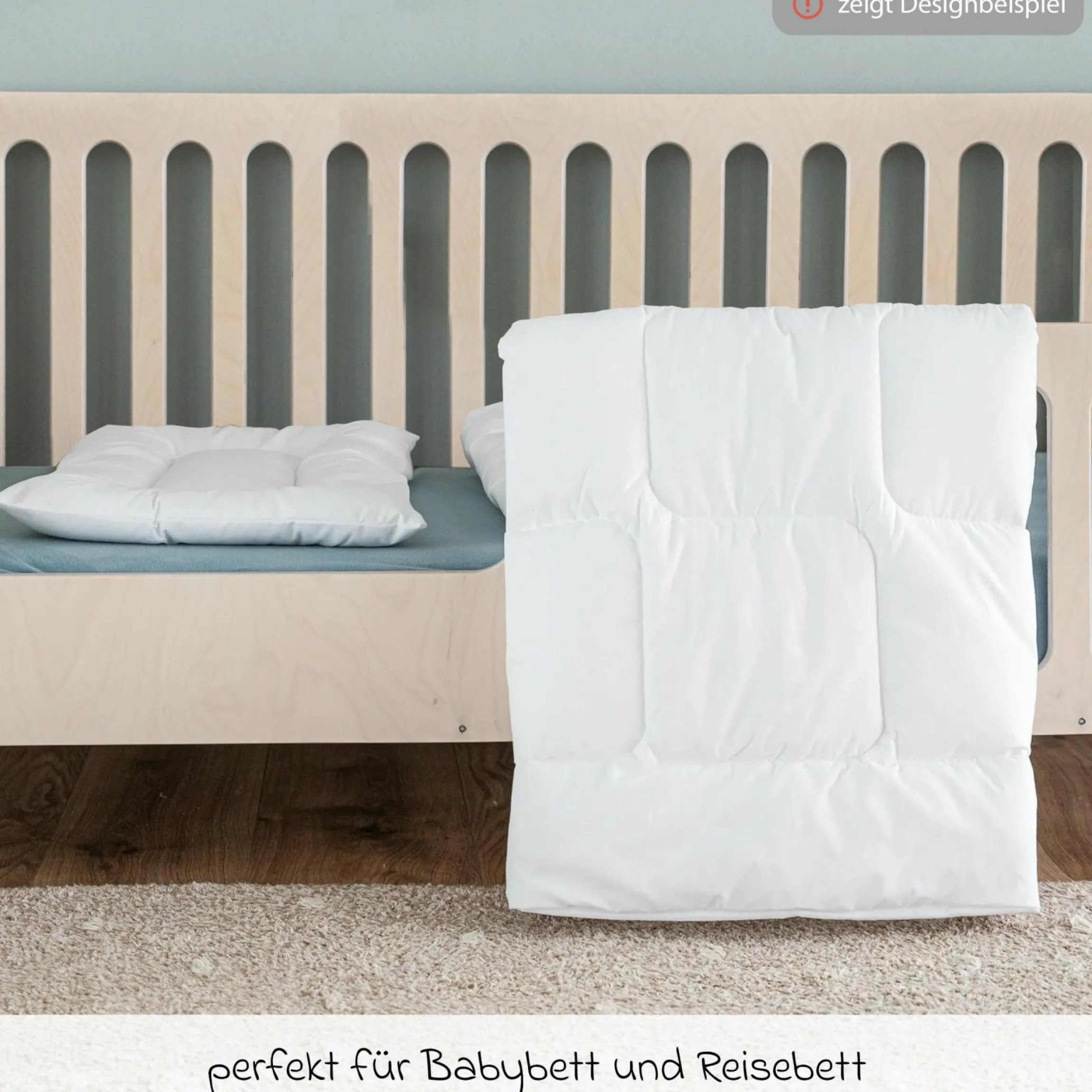Steppbett-Set Hygiena 100 x 135 cm + 40 x 60 cm
