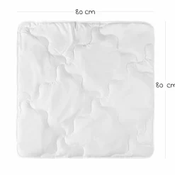 Steppbett-Set Premium Complete 80 x 80 + 35 x 40 cm - Weiß