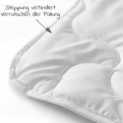 Steppbett-Set Premium Complete 80 x 80 + 35 x 40 cm - Weiß