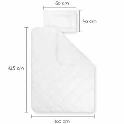 Steppbett-Set Vier Jahreszeiten 100 x 135 cm + 40 x 60 cm