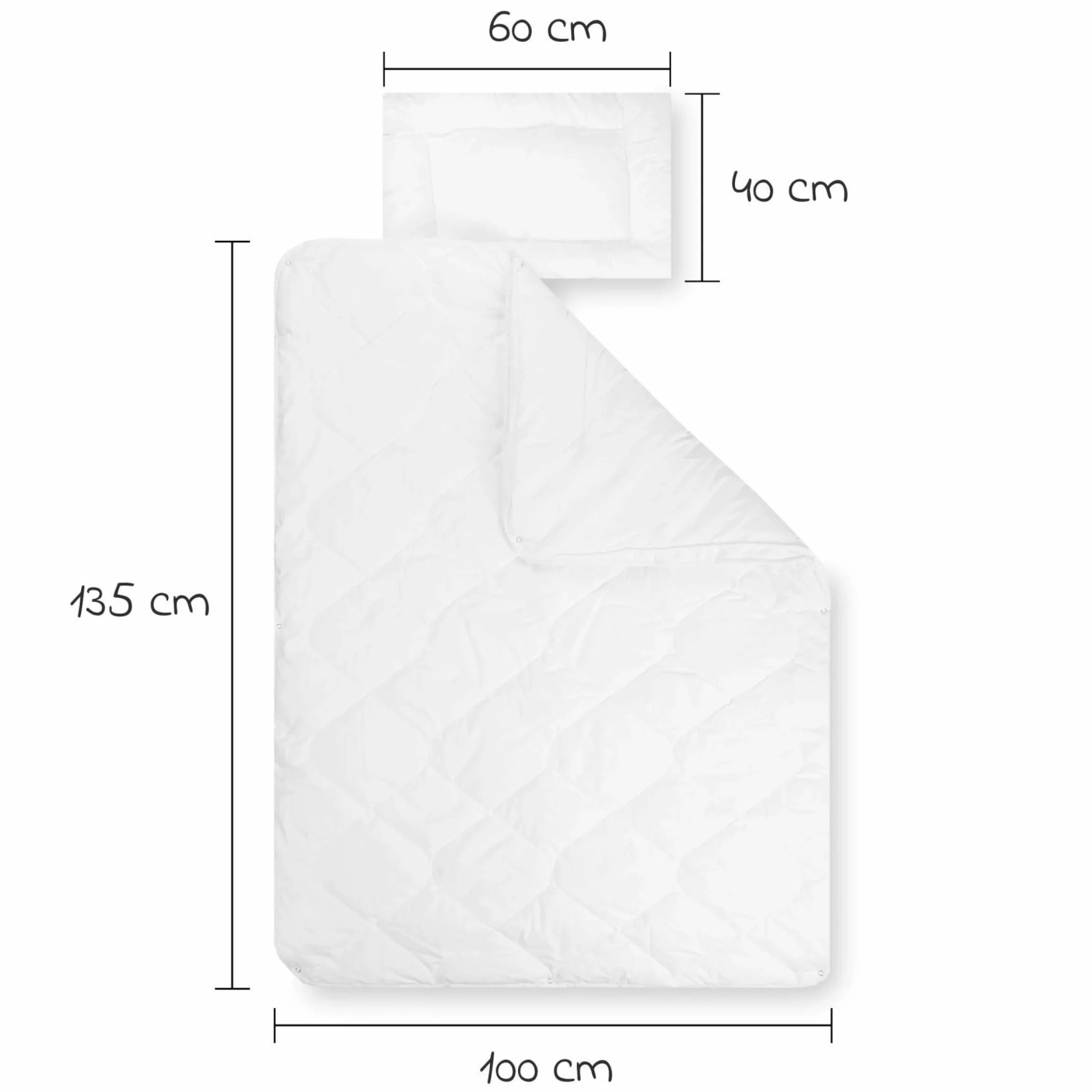 Steppbett-Set Vier Jahreszeiten 100 x 135 cm + 40 x 60 cm