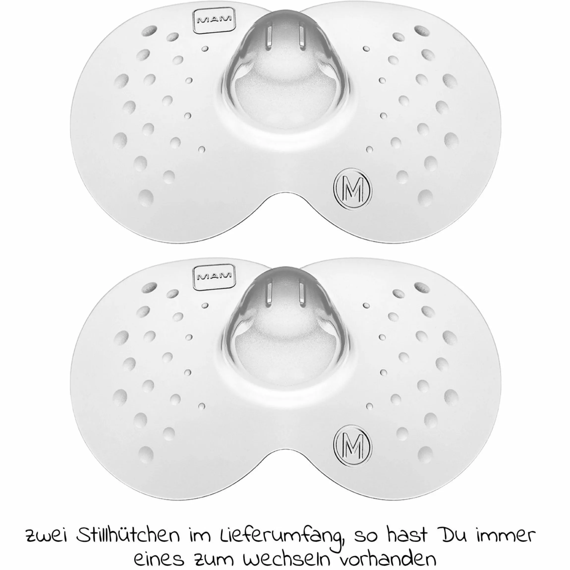 Stillhütchen 2er Pack mit Aufbewahrungsbox - Gr. M