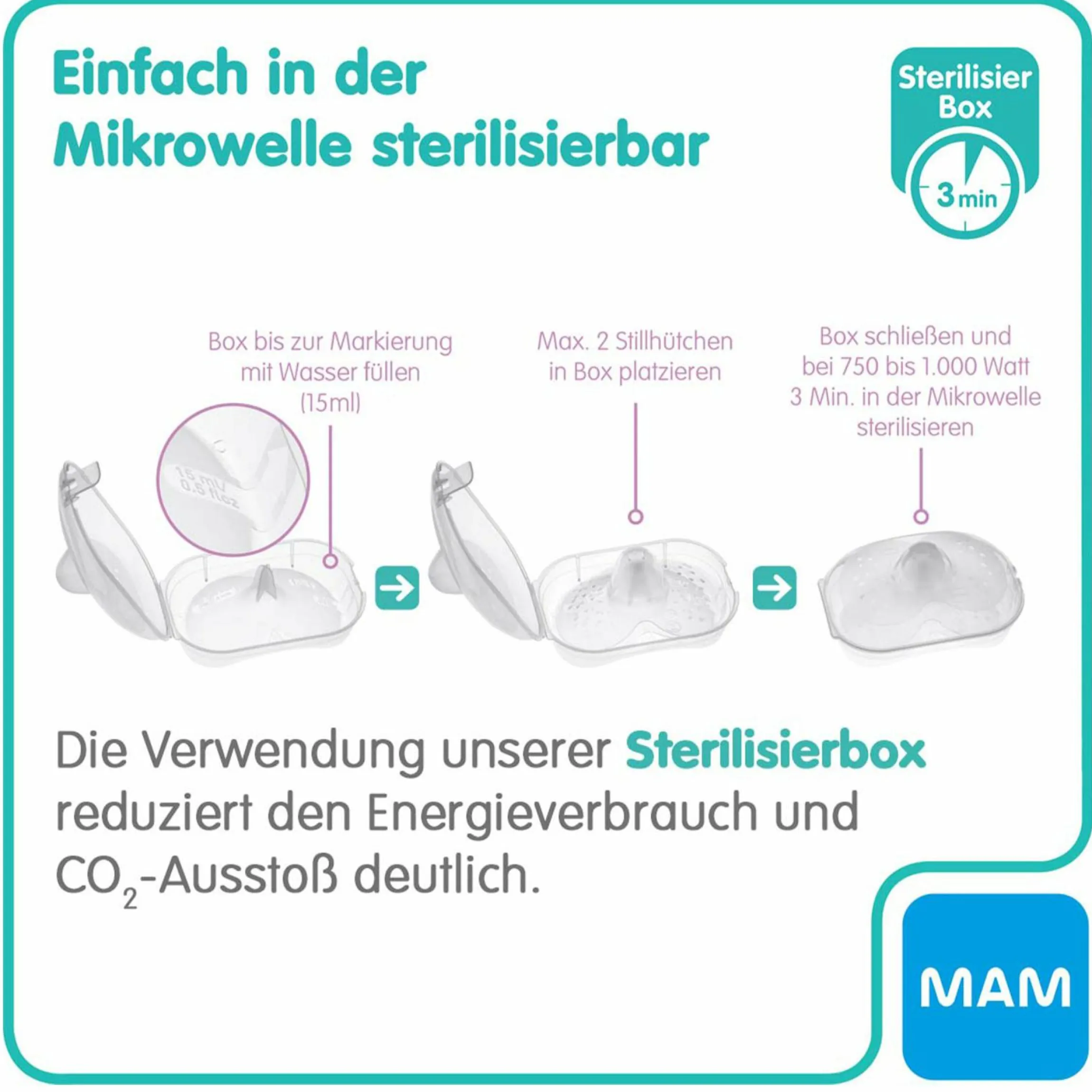 Stillhütchen 2er Pack mit Aufbewahrungsbox - Gr. M