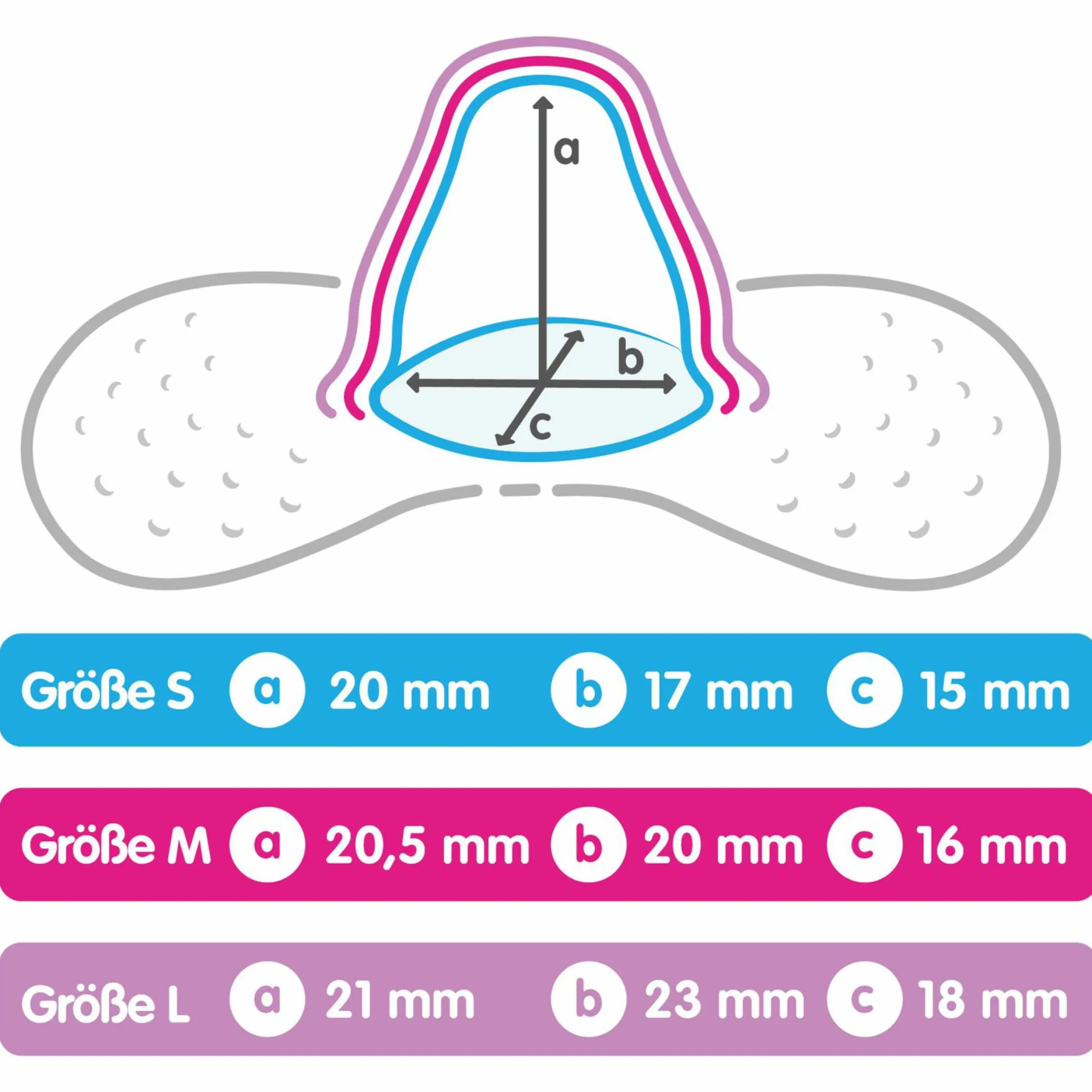 Stillhütchen 2er Pack mit Aufbewahrungsbox - Gr. M