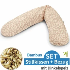 Stillkissen Das Original mit Dinkelspelz-Füllung inkl. Bezug Bamboo 190 cm - Leo