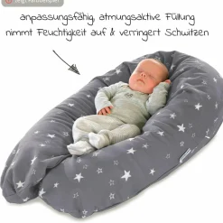 Stillkissen Das Original mit Dinkelspelz-Füllung inkl. Bezug 190 cm - Vögelchen flieg