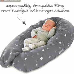 Stillkissen Das Original mit Dinkelspelz-Füllung inkl. Bezug 190 cm - Wüstenkönig - Taupe