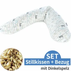 Stillkissen Das Original mit Dinkelspelz-Füllung inkl. Bezug 190 cm - Bambus-Bär