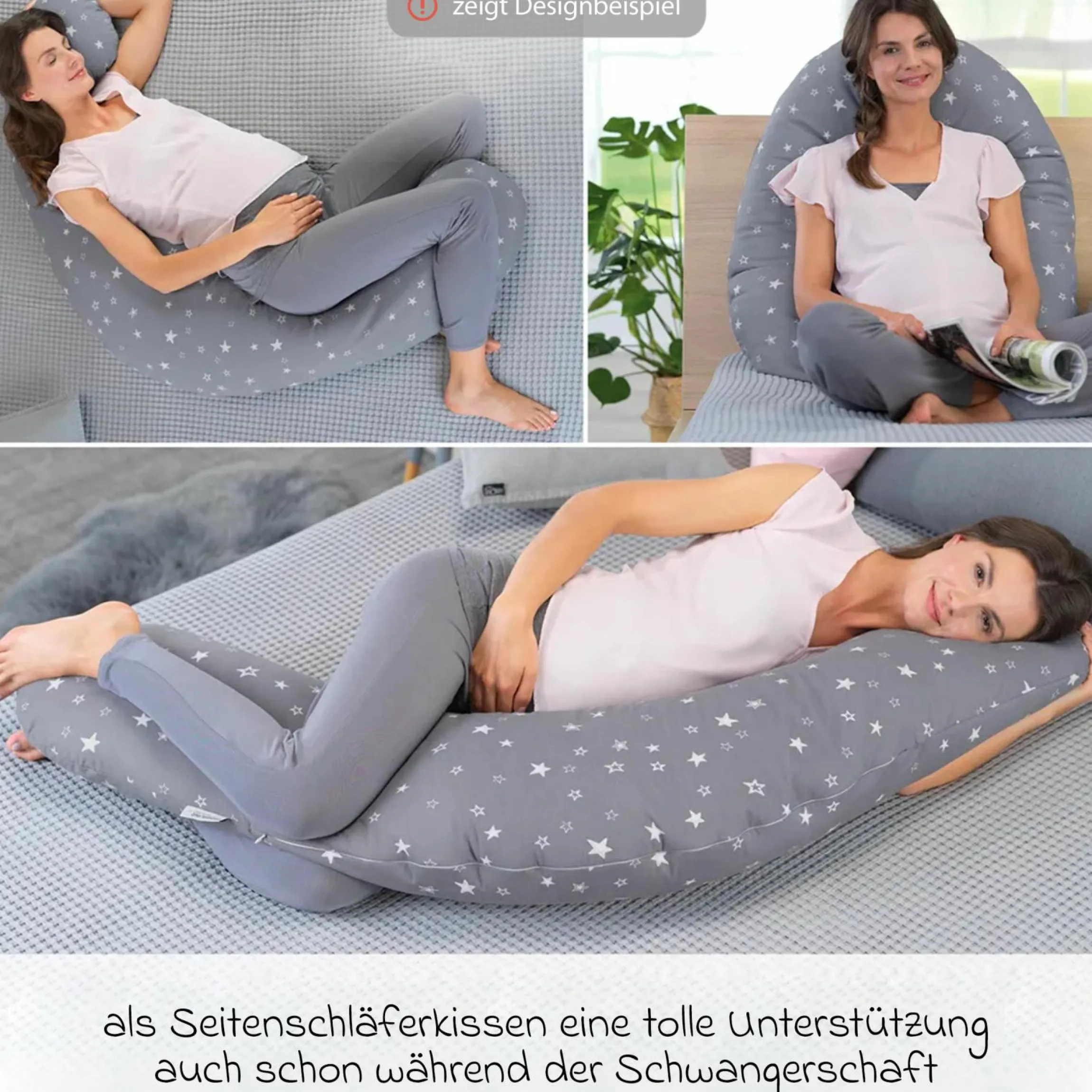 Stillkissen Das Original mit Mikroperlen-Füllung inkl. Bezug Feinstrick 190 cm - Savannah