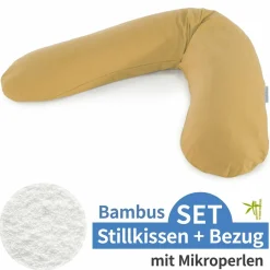 Stillkissen Das Original mit Mikroperlen-Füllung inkl. Bezug Bamboo 190 cm - Bernstein