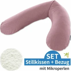 Stillkissen Das Original mit Mikroperlen-Füllung inkl. Bezug Bamboo 190 cm - Melange Rosenholz
