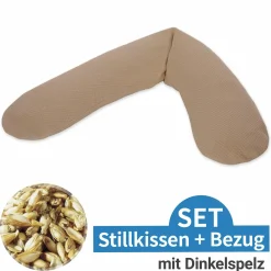 Stillkissen Das Original mit Dinkelspelz-Füllung inkl. Bezug Feinstrick 190 cm - Savannah