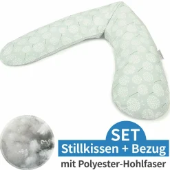 Stillkissen Das Original mit Polyesterhohlfaser-Füllung inkl. Bezug 190 cm - Pusteblume - Zartgrün