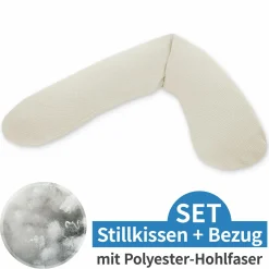 Stillkissen Das Original mit Polyesterhohlfaser-Füllung inkl. Bezug Feinstrick 190 cm - Creme