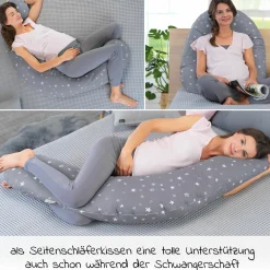 Stillkissen Das Original mit Polyesterhohlfaser-Füllung inkl. Bezug 190 cm - Sternenhimmel