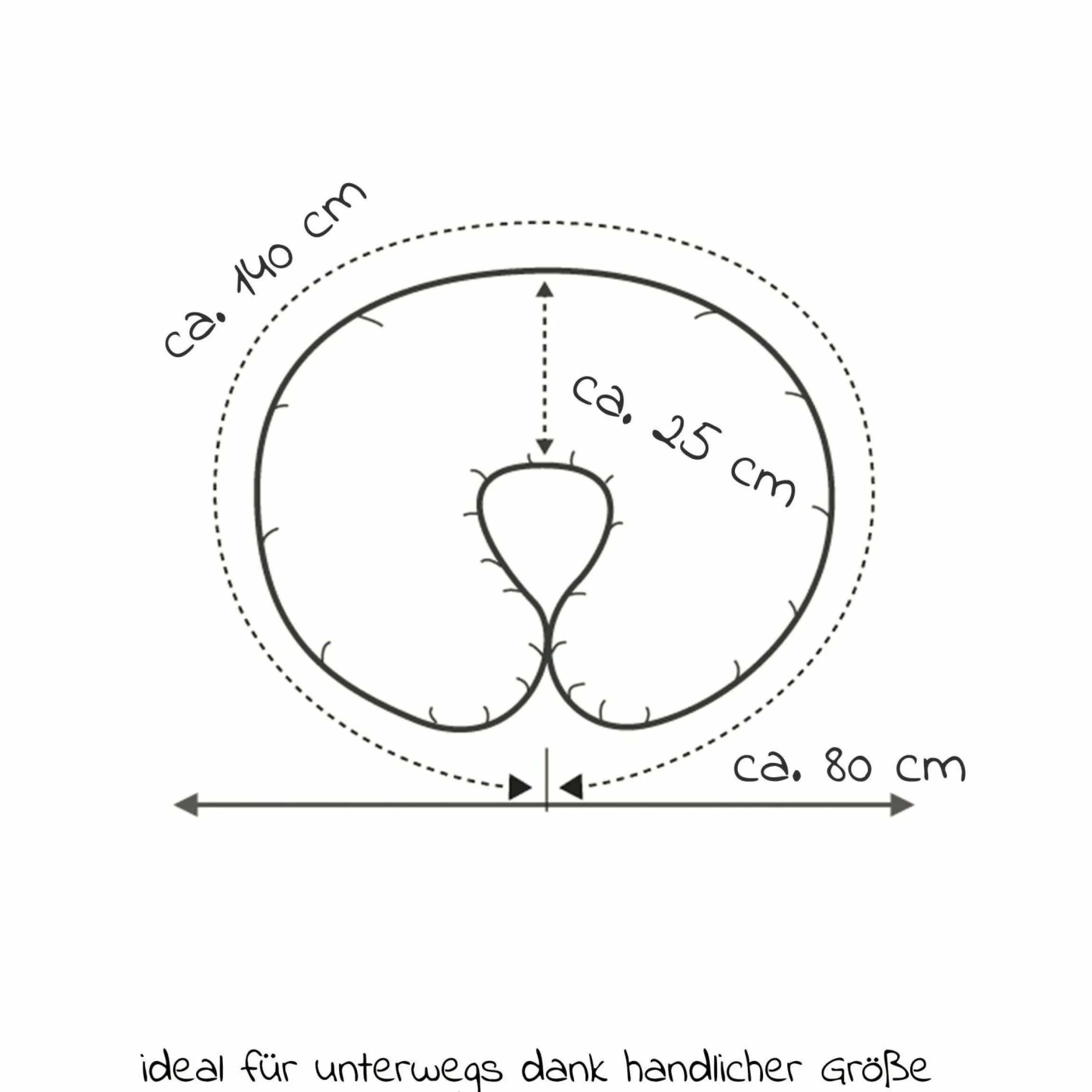 Stillkissen Das Wynnie mit Polyesterhohlfaser-Füllung inkl. Bezug Jersey - Grau