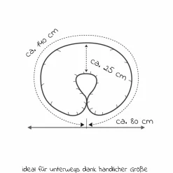 Stillkissen Das Wynnie mit Polyesterhohlfaser-Füllung inkl. Bezug - Punkte - Grau