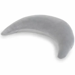 Stillkissen Der Plüschmond mit Mikroperlen-Füllung 140 cm - Silbergrau