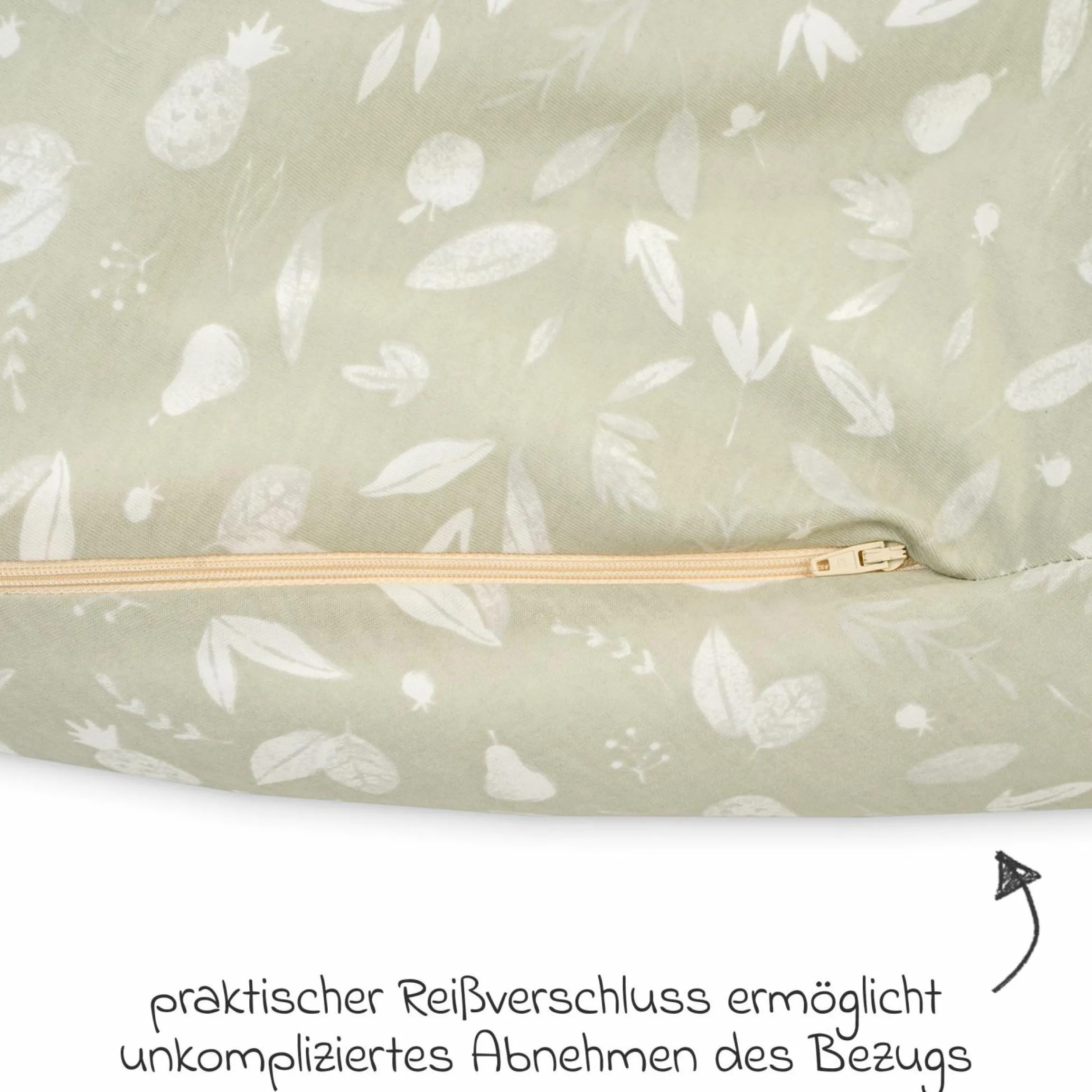 Stillkissen Jersey Mikroperlen-Füllung inkl. Bezug 190 cm - Tropic