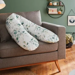 Stillkissen Multi mit Mikroperlen-Füllung inkl. Bezug 190 cm - Limited Edition - Natural Leaves