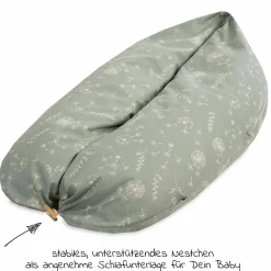 Stillkissen Nappy Mikroperlen-Füllung inkl. Bezug 190 cm - Organic - Wildflower