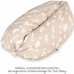 Stillkissen Nappy Mikroperlen-Füllung inkl. Bezug 190 cm - Jungle Dream