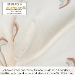 Stillkissen Nappy Mikroperlen-Füllung inkl. Bezug 190 cm - Organic - Rainbow