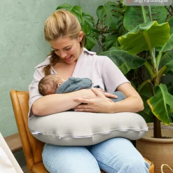 Stillkissen Softy - mit Mikroperlen-Füllung inkl. Organic Cotton Bezug 150 cm - Tetra Green