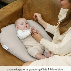 Stillkissen Softy - mit Mikroperlen-Füllung inkl. Organic Cotton Bezug 150 cm - Tetra Sand