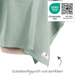 Stilltuch / Sichtschutz beim Stillen - Musselin - Grün