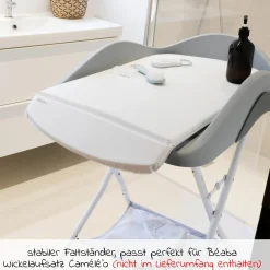 Ständer für Badewanne + Wickeltisch Camele'o - Light Mist