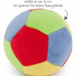 Stoffball mit Rassel