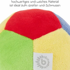 Stoffball mit Rassel