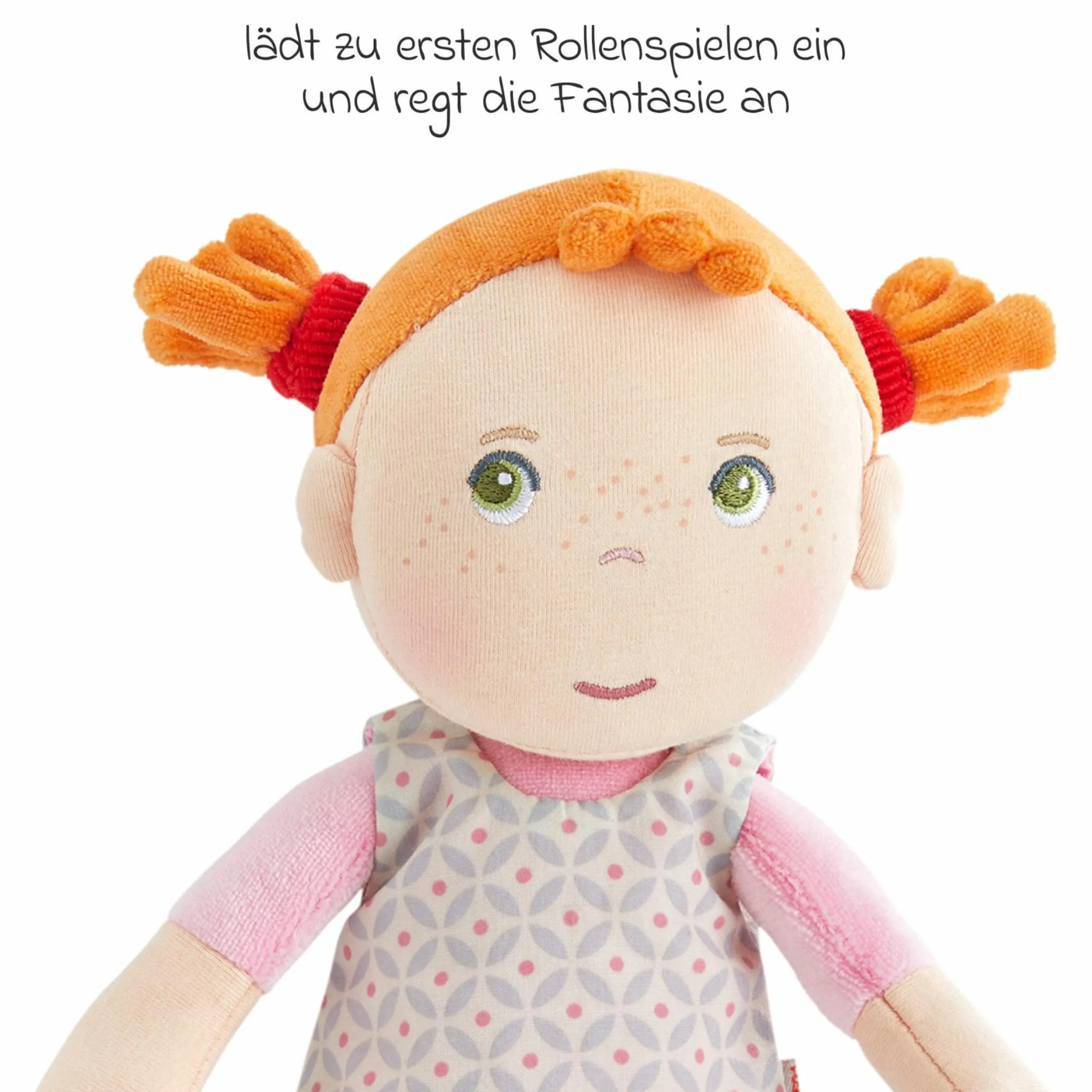 Stoffpuppe / Kuschelpuppe 25 cm - Roya