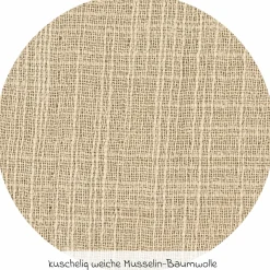 Stoff-Wickelauflage 70 x 85 cm - Slub Muslin